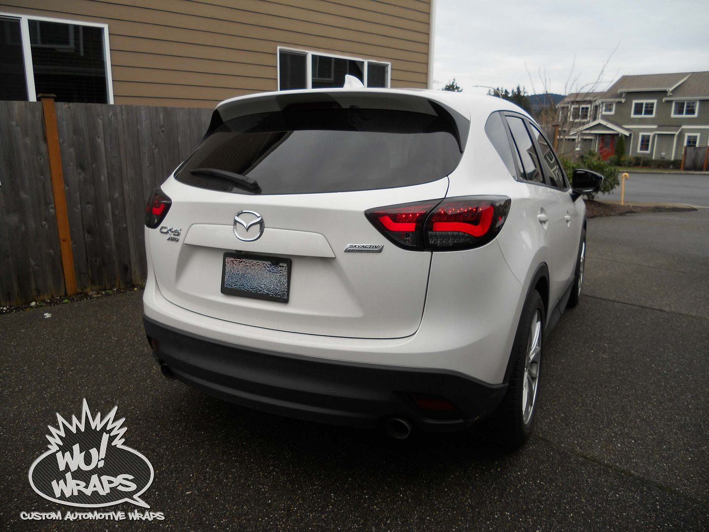 Mazda CX5 Hexis Light Smoke 3rd Brake Light & Reflectors Vinyl Wrap Wu